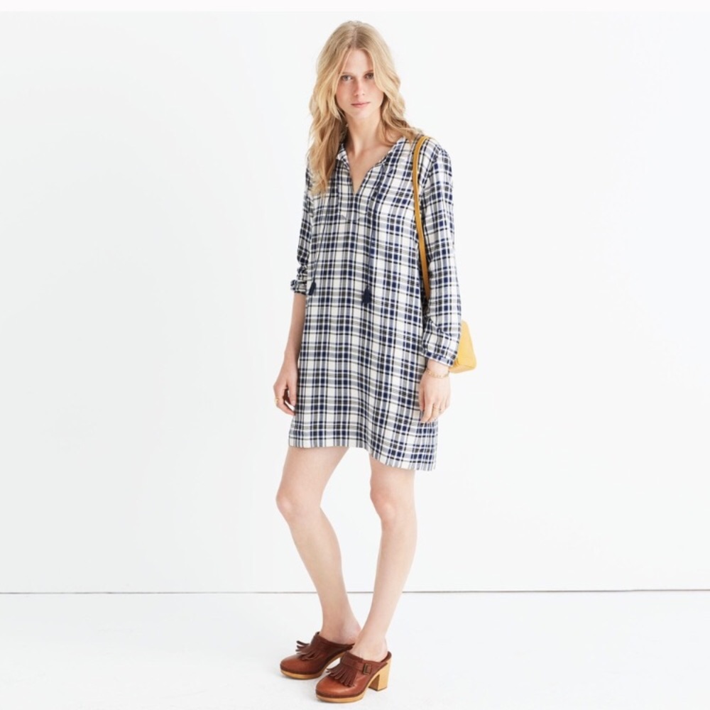 Madewell Plaid Artiste Tunic Dress